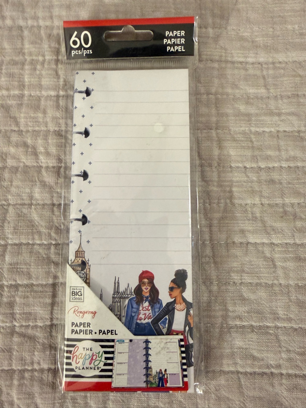 The Happy Planner Rongrong Fashion Girls 60 sheets Refill Paper - White
